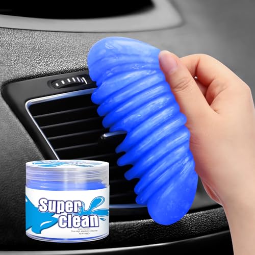 Car Cleaning Gel Car Cleaning Putty Car Putty Car Interior Cleaner Car Slime Car Detailing Kit Car Accessories Gifts for Men Women Stocking Stuffers Blue (Blue)