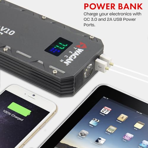 EL7507 Jump Starter iOnBoost V10 Torque 1000Amp Peak 12V Portable Lithium Car Battery Up to 7.8L V10 or 6.7L Diesel (Torque V10)