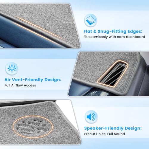 Gray Dash Cover Compatible with Nissan Frontier 2005 (Frontier 05-21(Gray))