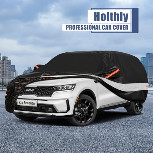 10 Layers SUV Car Cover Custom Fit for Kia Sorento (Black Gray / Custom Fit for Kia Sorento)