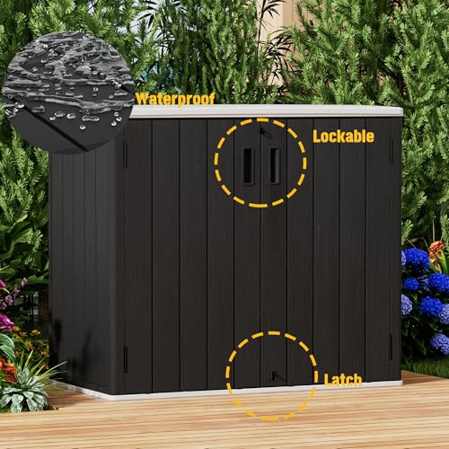 Large Outdoor Storage Box (37Cu.ft-Black)
