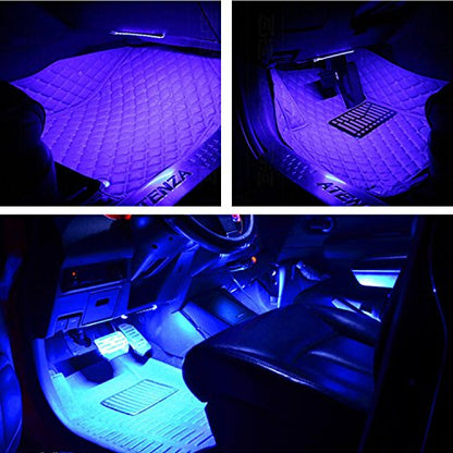 4PCS 48 LED Car Interior Lights (Blue 48 Lights)