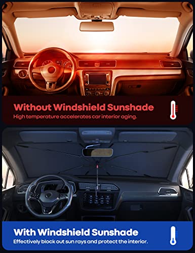 Car Windshield Sunshade Umbrella (Universal (52"x31"))