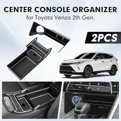 2PCS Center Console Organizer for 2021 (2021-2024 Toyota Venza 2PCS)