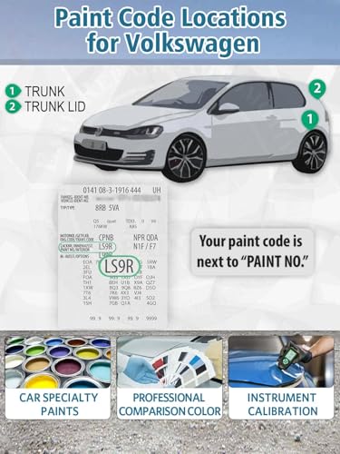 L0G3 6L Aurora Red Metallic Touch Up Paint for Volkswagen (For volkswagen / Aurora Red Metallic(L0G3/6L) Compatible with Golf/Polo)