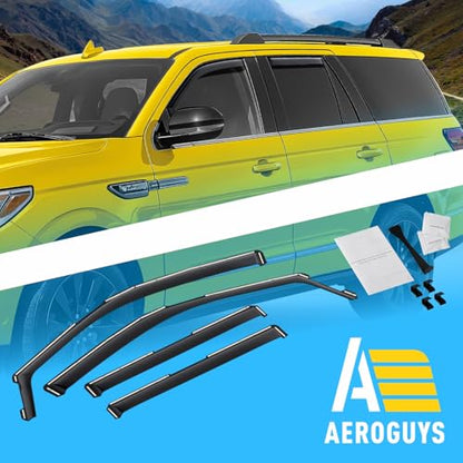 Extra Durable Window Deflectors in (For Lincoln Navigator 18-24)