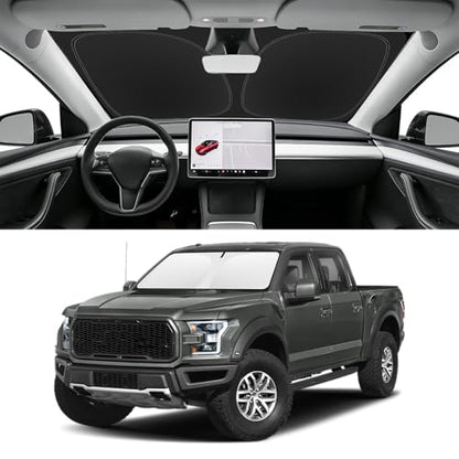 Custom Fit Windshield Sun Shade for Ford F150 2015 (for 2015-2020 Ford F150)