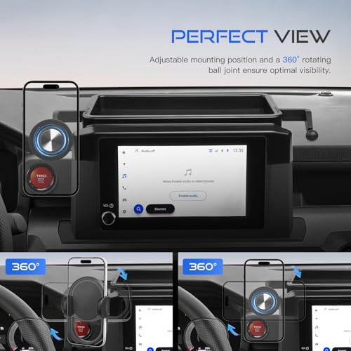 Magnetic Car Phone Holder for 2024 (Auto-Look+Magnetic+Organizer / Toyota Tacoma 2024-2026(8-In ))