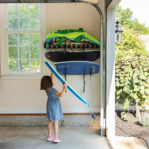 Beach Chair Storage Rack for Garage (Black)