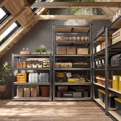 6 Tier Storage Shelves Adjustable Shelving Units for Garage Home (15.7"D × 31.5"W × 78"H)