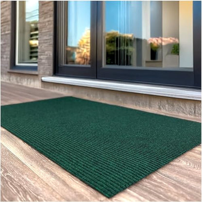Heavy Duty Durable All Weather Indoor (4' x 9' (Rectangular) / Green)
