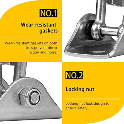 Heavy Duty Swing Hangers for Wooden Sets 2000 LB Capacity Hammock Hanger 360 Swivel Stainless Steel Swing Hardware Accessories 1 Packs for Porch Playground Yoga Heavy Bag (Black / 1 Pack)