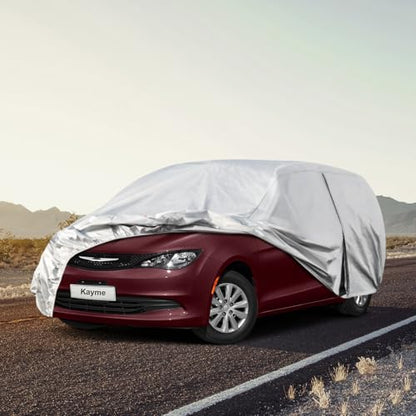 6 Layers Waterproof Car Cover for Chrysler Voyager (LM-Silver / 21. Custom Fit Chrysler Voyager/Pacifica)