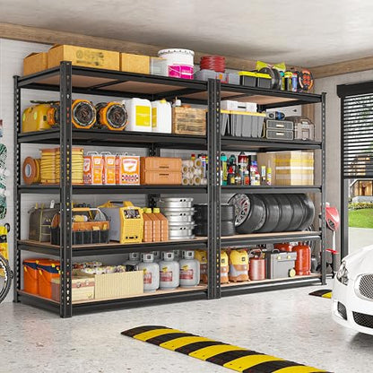 2 Pack Garage Shelving (Black)