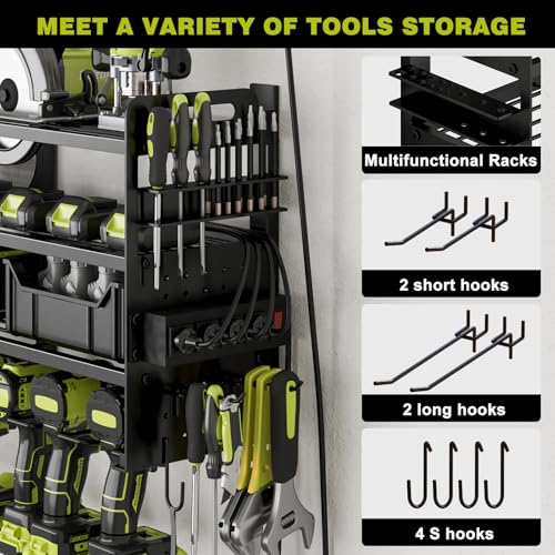 Power Tool Organizer Wall Mount (Black)