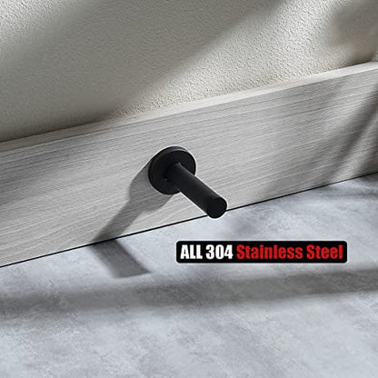 Door Stopper Black (8 Pack / Black)