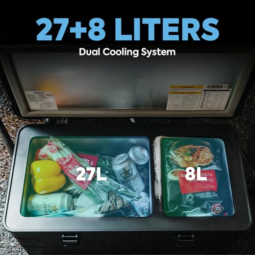 APL35 Dual Zone Portable Fridge Freezer (35 Liters / Black)