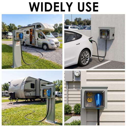 30 Amp & 20 Amp RV Power Outlet Box (30A)
