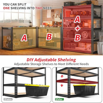 3 Pack Garage Shelving (Black)