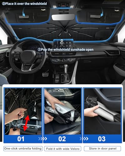 for 2026 Acura ADX Car Windshield Sun Shade Umbrella (2025 2026 ADX)