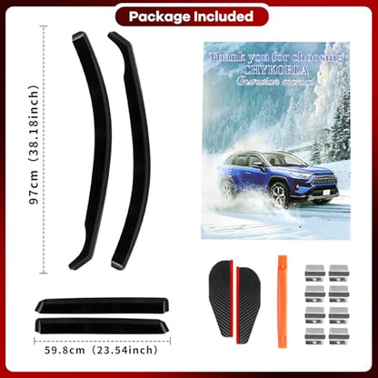 4pcs in Channel Window Rain Guards for Mazda CX (For 2017-2025 CX-5)