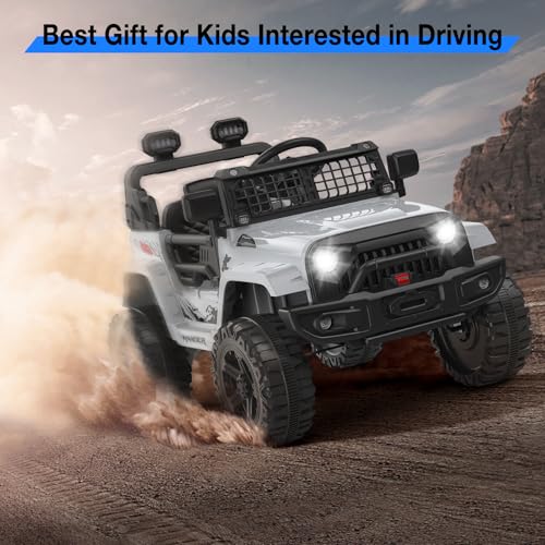 12V Kids Electric Ride On Truck Car w (Grey)