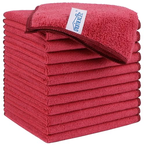 Red Microfiber Cleaning Cloth (Red)