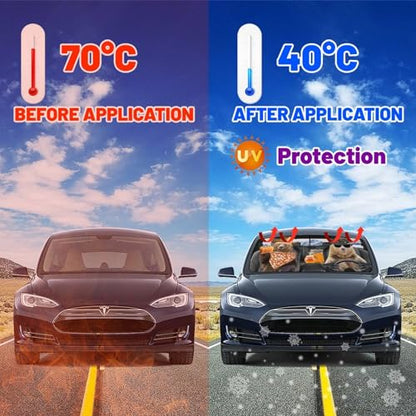 Bear Driver Car Windshield Sunshade Umbrella Car Foldable Umbrella Sunshade for Front Window UV Reflector Auto Windshield Umbrella Sun Shades Cover for Most Vehicles 57'' X 30'' (57'' X 30'' / style-AB29)