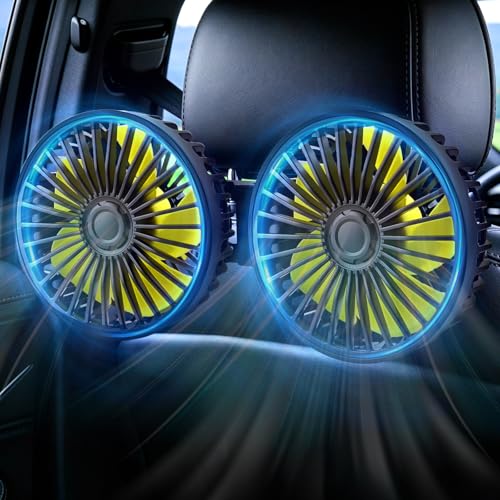 Car Fan for Backseat Kids (USB Dual Fan - Rear)