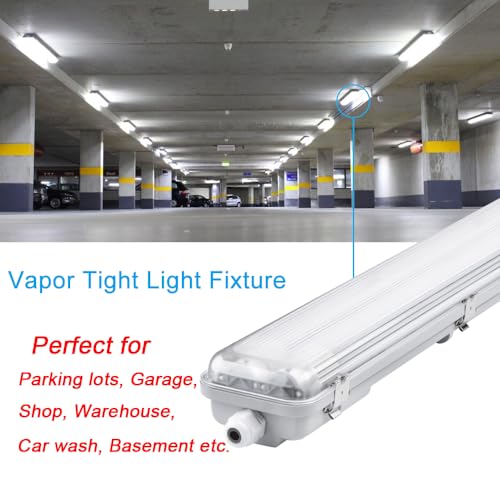 4FT Vapor Tight LED Light Fixture 4200LM 48W (8 Pack)