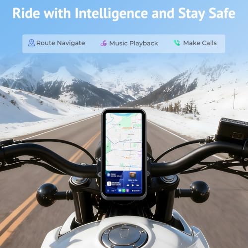 6.25" Wireless Motorcycle CarPlay Screen with Android Auto