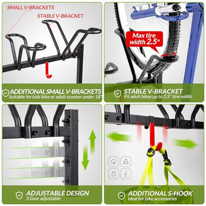 5 Bike Floor Stand (5 Bikes)