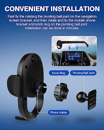 Custom Fit for Car Phone Holder 2020 (Auto-Look / Toyota Highlander 2020-2026)