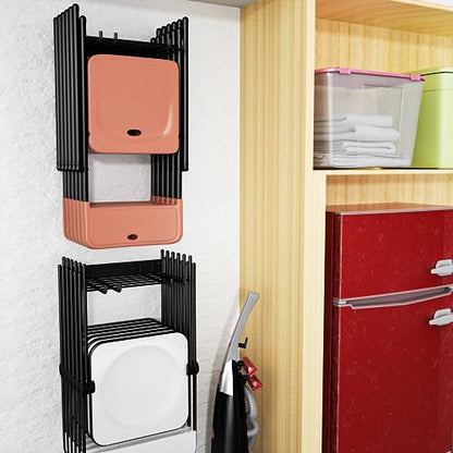 Folding Chair Storage Rack for Garage (16.5 Inch（2 Pack）)