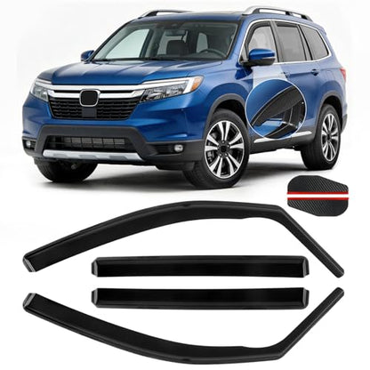 in Channel Rain Guards Fit for Honda Pilot 2016 (For 2019-2025 Passport)
