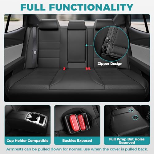 Custom Seat Covers for Camry 2025 2026 Hybrid (Black / 2025-2026 Camry LE SE)