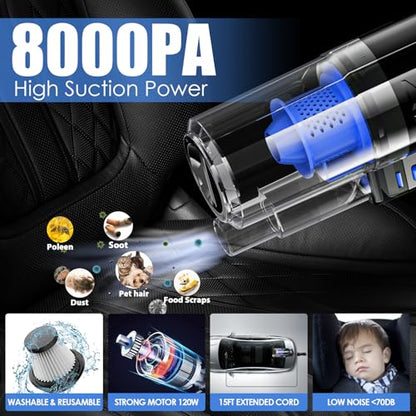 Car Cleaning Kit (Blue / 17PCS)