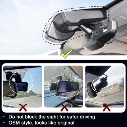 Front 4K & Rear 1080P Dash Cam for GMC Yukon (Model D Front 4K and Rear 1080P)
