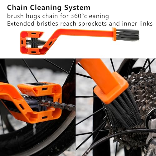 Bike Lube and Cleaner Set with 500ml Chain Cleaner (Dry Lube)