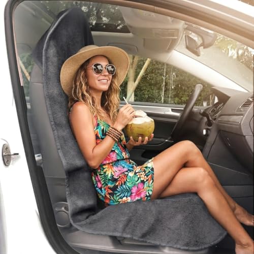 Car Seat Cover Protector Front Seats (1Pcs Front Seat Towel / Grey)