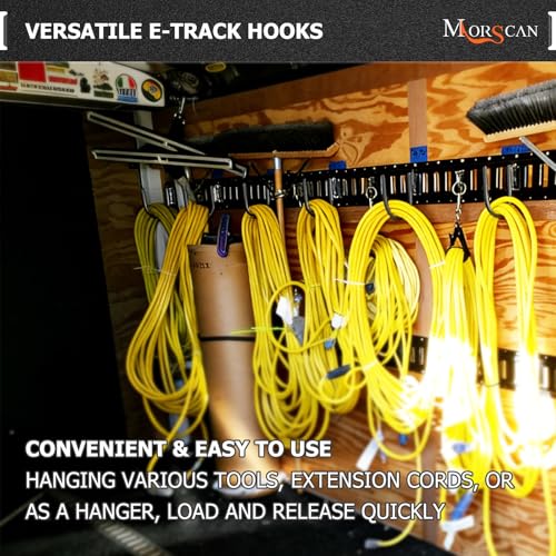 4-Pack 4-Inch J Hooks for E-Track and X-Track Rails (4" Deep - 04P)