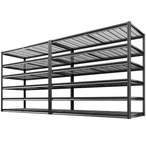 3500LBS Garage Shelving (6-Tier,55" W x 26" D x 84" H)
