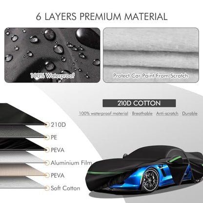 Car Cover for 2014 (for 210D 2014-2019 Corvette C7)
