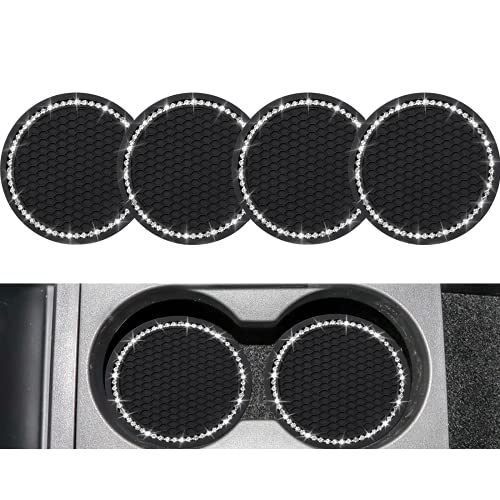 4PCS Bling Coasters (4 Count / Black)