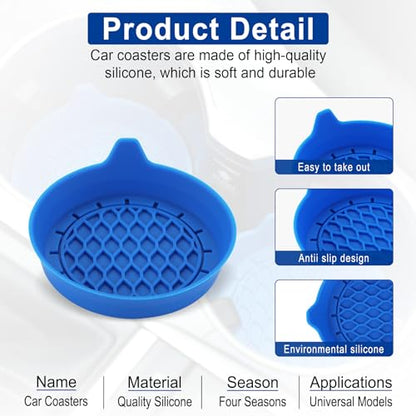 Car Cup Holder Coaster (Blue)