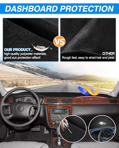 Dash Cover for Chevy Impala 2006 (57.87*17.32(Impala 06-13))