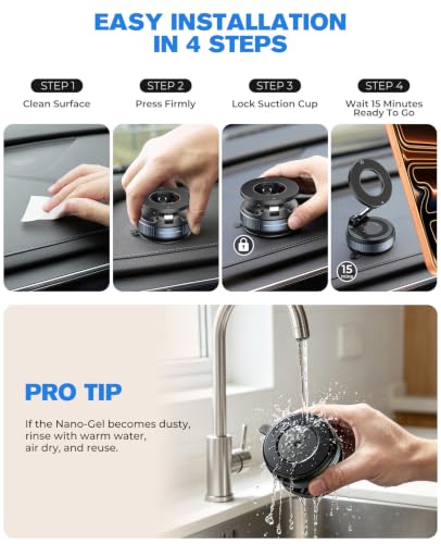Magnetic Car Phone Holder for MagSafe (Black)