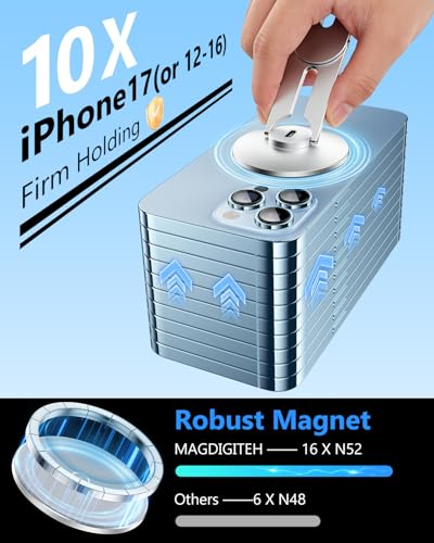 Magnetic Tesla Phone Holder (Silver / Charging)