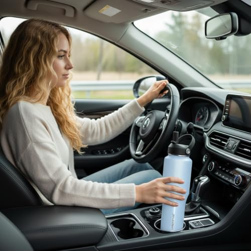 40oz Stainless Steel Water Bottle (Laser Blue / 40 Ounces)
