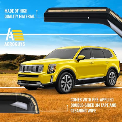 Extra Durable Window Deflectors in (For Kia Telluride 20-26)